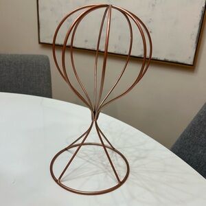Elegant Copper Wire Hat Holder